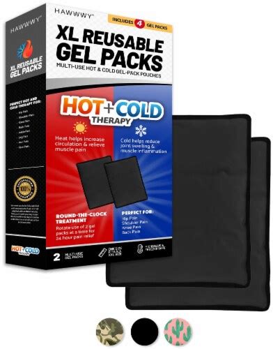 Hawwwy Xl Black Gel Hot Cold Packs For Sore Muscles Pain Headaches Pack Xl Ralphs