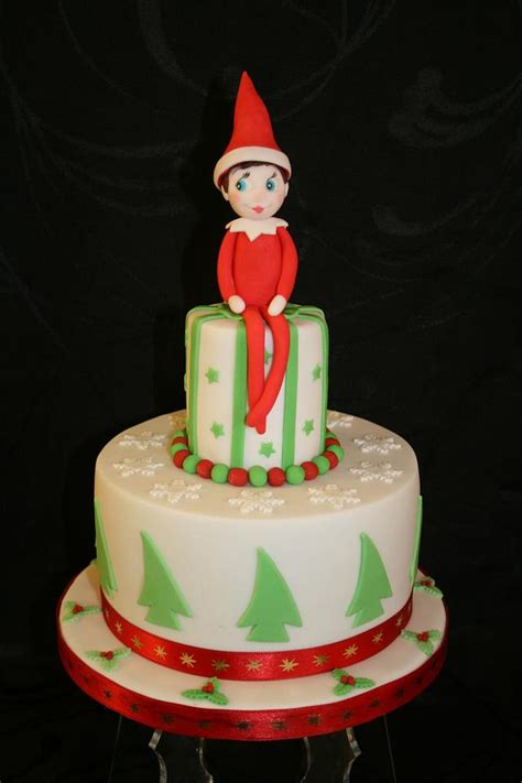 Our Elf On The Cake Shelf Decorated Cake By Judy Cakesdecor