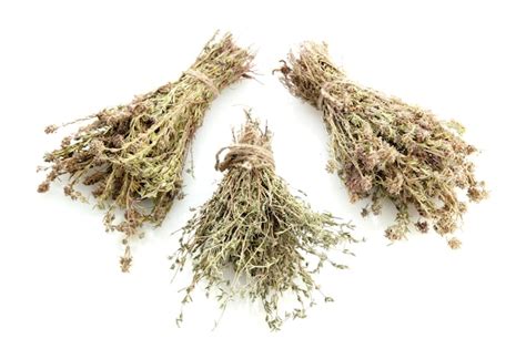 Premium Photo Dried Herbs Isolated On White