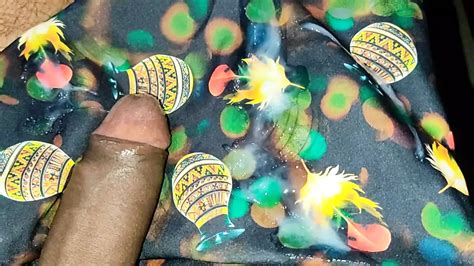 Satin Silk Handjob Porn D Print Satin Saree Handjob Of Bhabhi