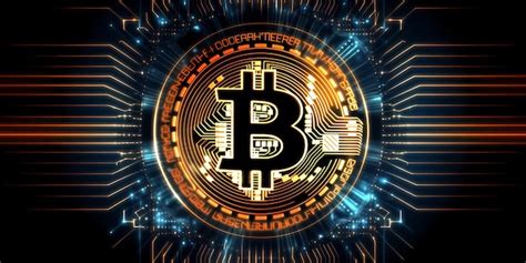 Premium Ai Image Bitcoin Background Blockchain Crypto Currency