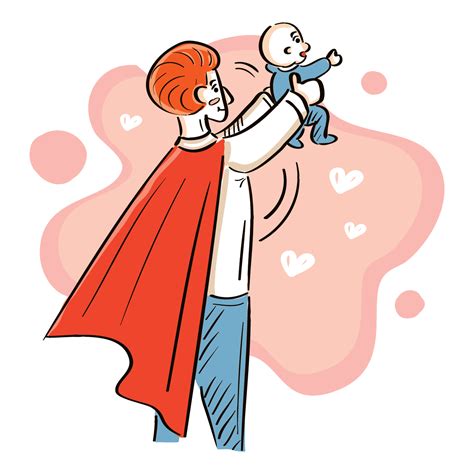 Superhero Dad 202793 Vector Art at Vecteezy