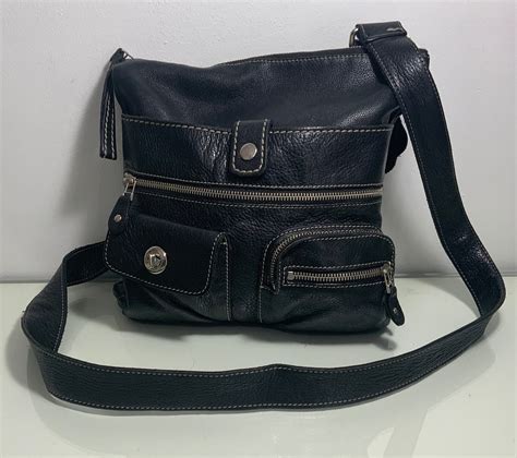 Roots Venetian Village Prince Black Leather Crossbody Purse - Etsy
