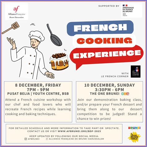 French Cooking Experience - Brunei Tourism Official Site