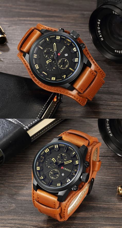 Curren 8225 Brand Luxury Relojes Men Business Date Watches Quartz ...