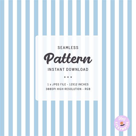 Light Blue And White Striped Seamless Repeating Pattern For Fabric Or