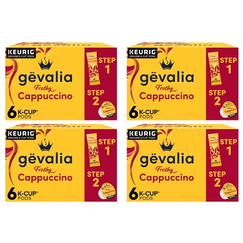 Gevalia Frothy 2 Step Cappuccino Espresso K Cup Coffee Pods And Froth