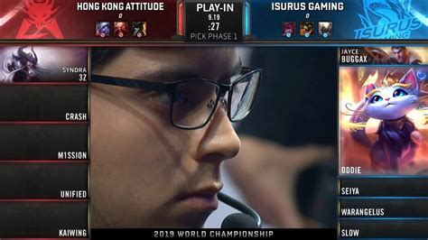 Ita Lol Worlds Play In Knockout Stage Day Hka Vs Isg Game