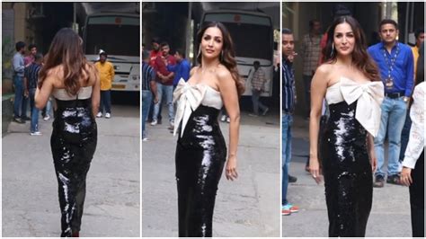 Malaika Arora Arrives In Black At Jhalak Dikhlaja 11 Set New Episode