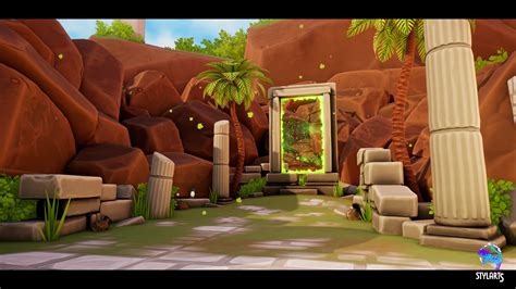 3D model Stylized Greek Island VR / AR / low-poly | CGTrader