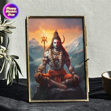 lord shiva painting shiva canvas art traditional lord shiva art hindu
