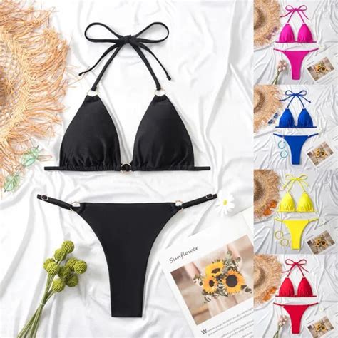 Superbe Ensemble De Maillots De Bain Bikini Pour Femmes Pi Ces V Tements De Eur Picclick Fr