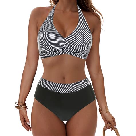 Lebonyard Women S Ruffled Bikini Set Two Piece Swimsuits Summer Beach Party Swimsuits For Women