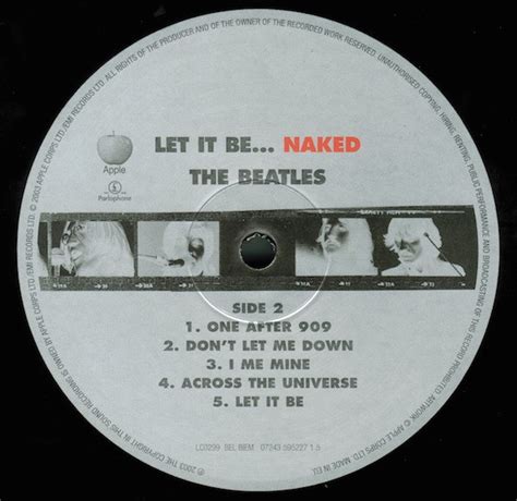 The Beatles Let It Be Naked SEALED 2003 Original Parlophoe UK Press MINT Eclectic Sounds