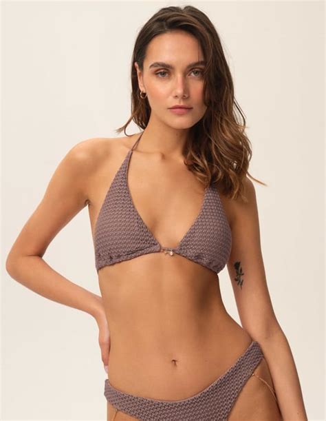 Góra od bikini typu trójkąt Eisley brązowy ESOTIQ