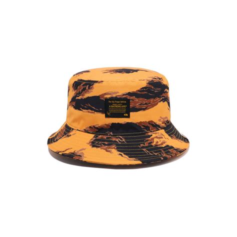 Bape Tiger Camo Bucket Hat Orangebape Tiger Camo Bucket Hat Orange Ofour