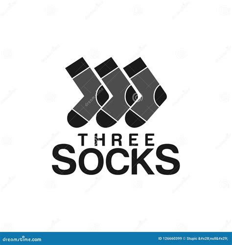 Creative Socks Logo Design Vector Art Logo Stock Illustration