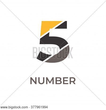 Number 5 Logo Design Vector & Photo (Free Trial) | Bigstock