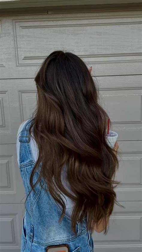 Brunette Hair Hair Goals Hair Care Long Hair Curls Curled Hair Brown Hair Aesthetic