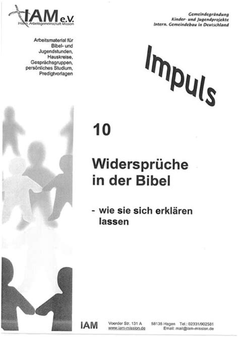 Nr 10 Widersprüche in der Bibel wie sie sich erklären lassen