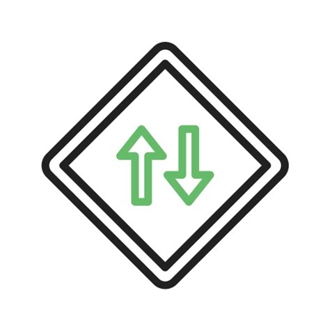 Two Way Street Generic Color Outline Icon