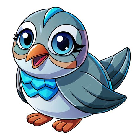Premium Vector | Arctic Tern bird learns vector kawaii