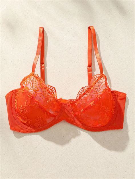 Solid Color Contrast Lace Spaghetti Strap Bralette Lingerie With Adjustable Shoulder Strap