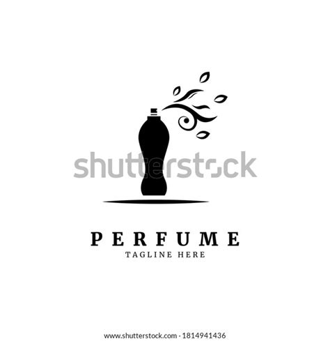 Classical Bottle Perfume Logofloral Design Concept Stock Vector