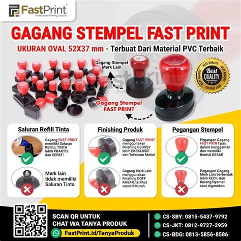 Jual Gagang Stempel Flash D5237 Oval Ukuran 52X37 MM Di Lapak Fast