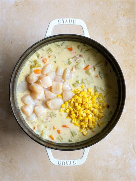 The Best Scallop Chowder Recipe Little Broken