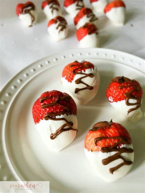 Nutella Stuffed Chocolate Covered Strawberries Pinkwhen