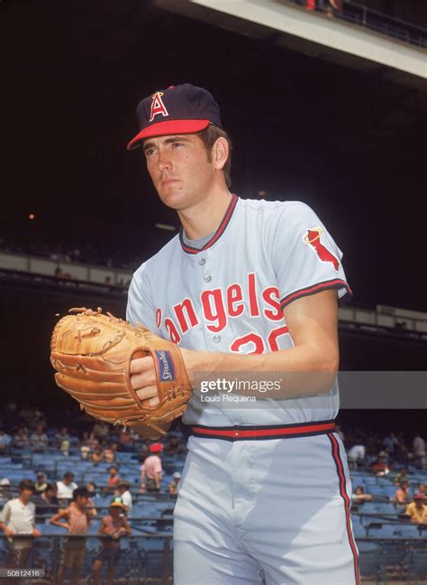 Nolan Ryan of the California Angels poses for a portrait. Ryan played