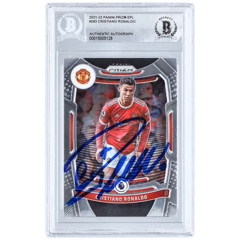 Lids Cristiano Ronaldo Manchester United Autographed 2021 22 Panini