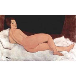 Reclining Nude By Amadeo Modigliani Unique Canvas