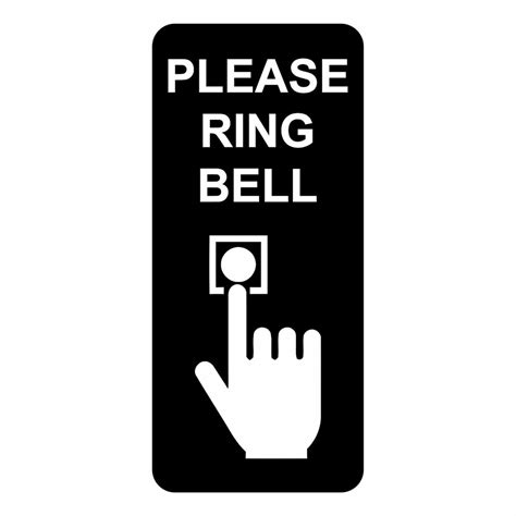 Press Doorbell Sign