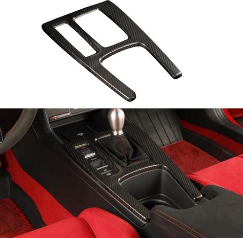 Amazon Jswan Real Carbon Fiber Center Console Gear Shift Panel