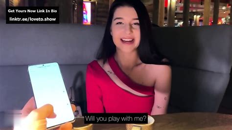 Came On A Date With Vibro Toy In Pussy Public Masturbate Under The Table