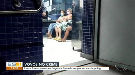 Idosas são presas em flagrante furtando roupas em loja de shopping em