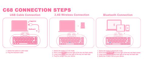 Amazon Yunzii C Wireless Mechanical Keyboard Layout Hot Swap Triple Mode Bt G