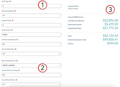 How to use the Education Savings Calculator