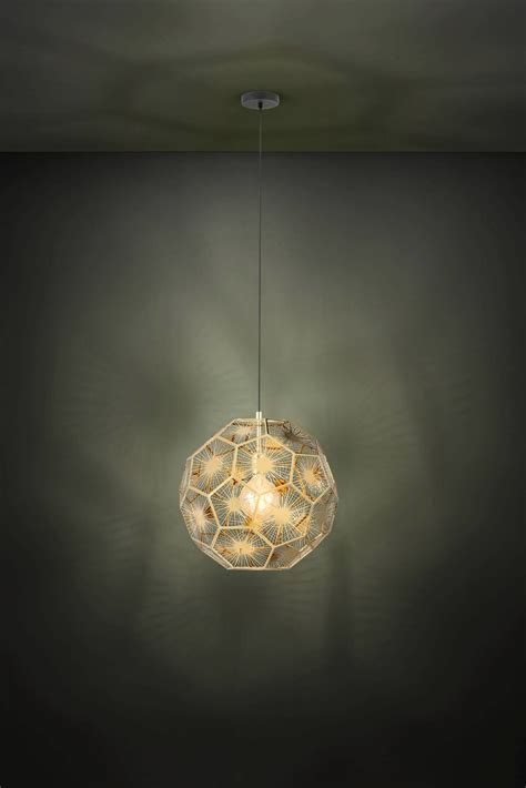 Hanglamp Skoura Zwart Met Goud 50cm Van Den Heuvel Verlichting