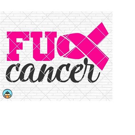 Fuck Cancer Svg Breast Cancer Svg Cancer Awareness Svg Ca Inspire Uplift