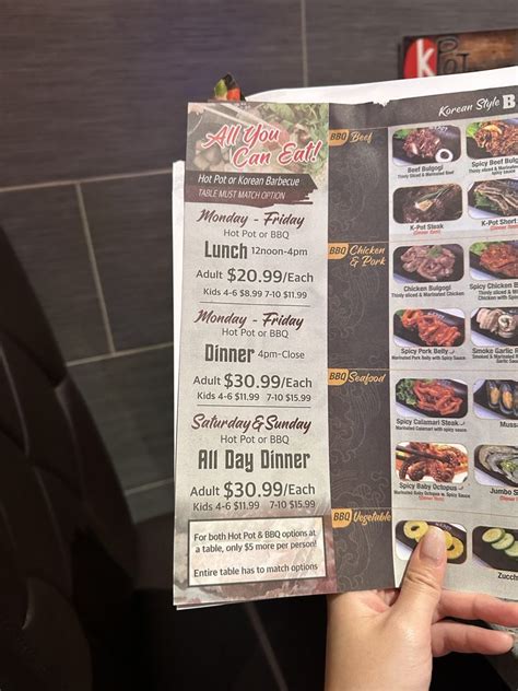 KPOT Korean BBQ Hot Pot Menu Updated For
