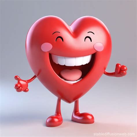 Smiling Face With Heart Emotions Stable Diffusion Online