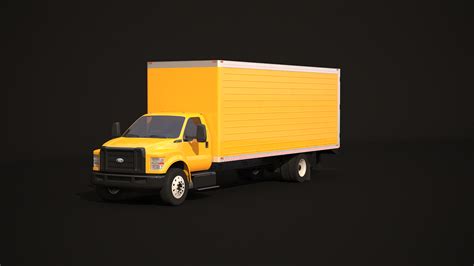 F 650 Box Truck 3d Model Turbosquid 1475051