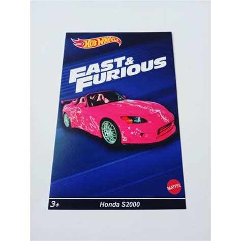 Jual Custom Card Hot Wheels Fast Furious Honda S Suki Shopee Indonesia