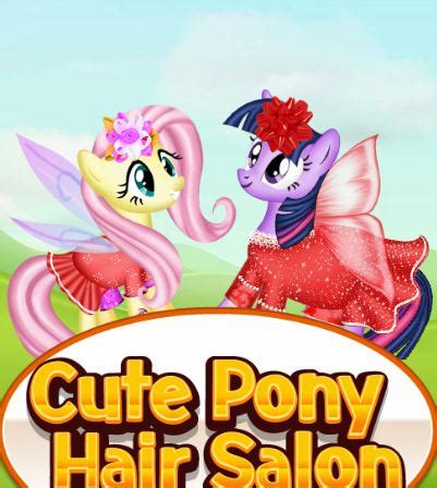 cute pony hair salon - My Little Pony Games