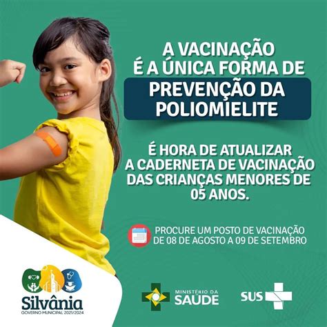 Vacinação Contra A Poliomielite Governo Municipal De Silvânia