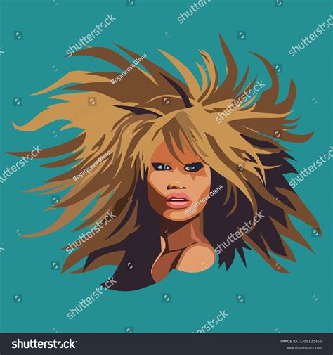 Tina Turner Hair Over 2 Royalty Free Licensable Stock Illustrations