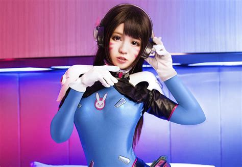 D Va Cosplay HD Wallpaper Vibrant Brunette Overwatch Style